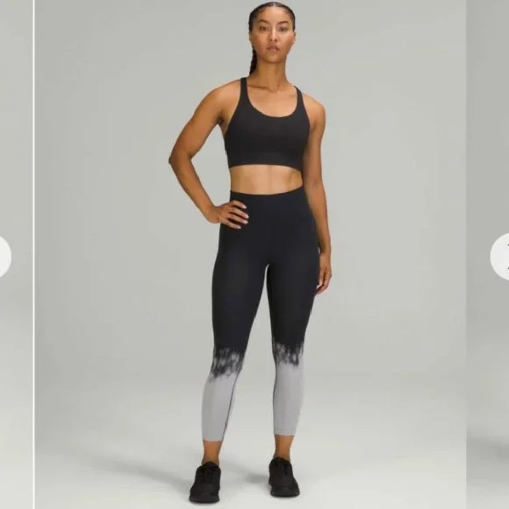 Women's Black and Gray Ombre Leggings